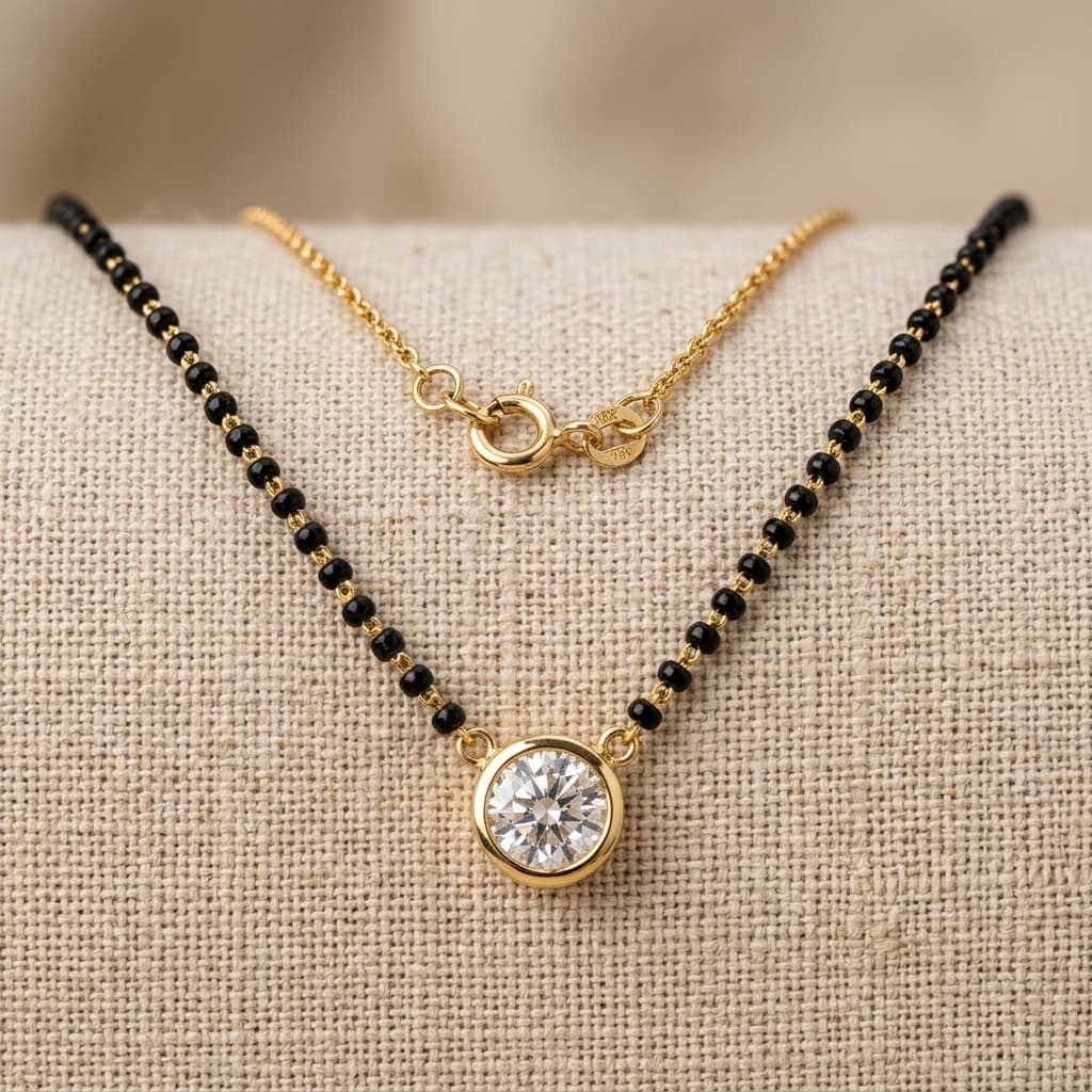 Royal Solitaire Diamond Mangalsutra